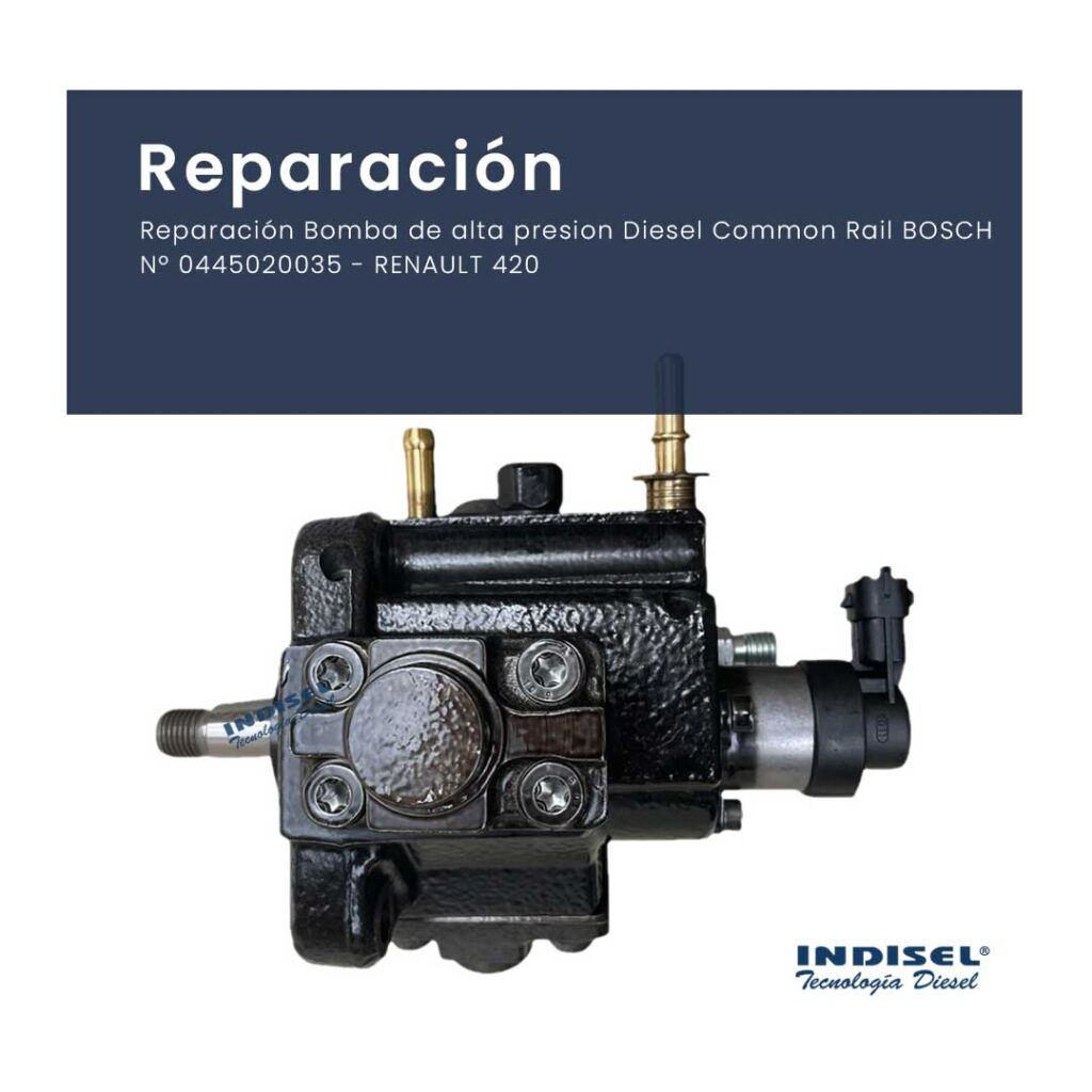 Reparación bomba de alta presión diesel common rail Bosch N 0445020035 Renault 420