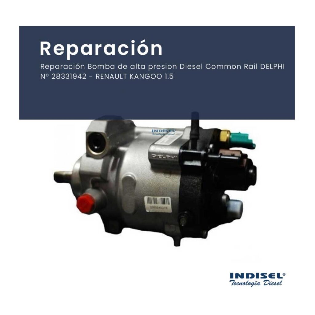 Reparación bomba de alta presión diesel common rail Delphi N 28331942 Renault Kangoo 1.5
