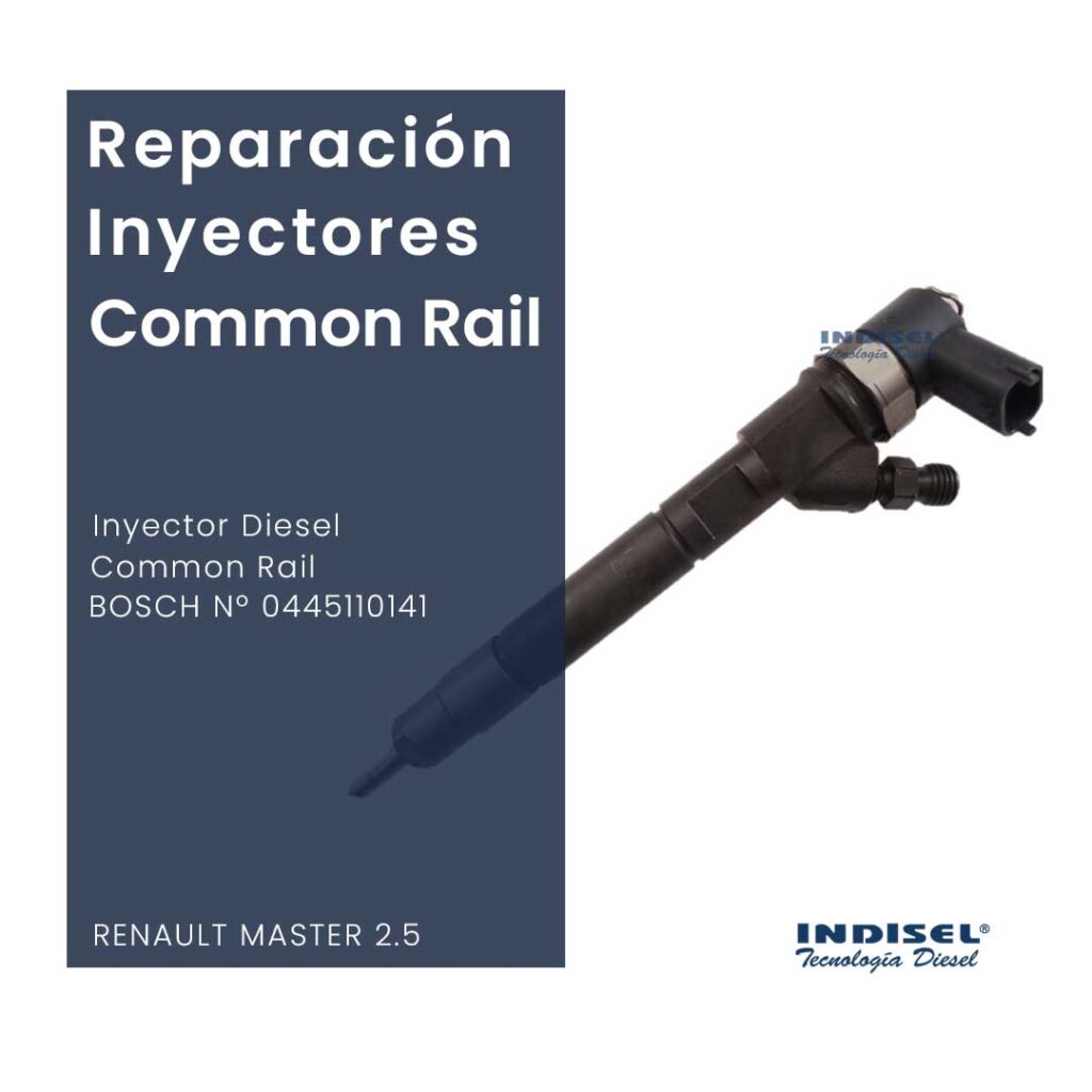Reparaciones Inyectores Diesel Common Rail BOSCH Nº 0445110141 RENAULT MASTER 2.5