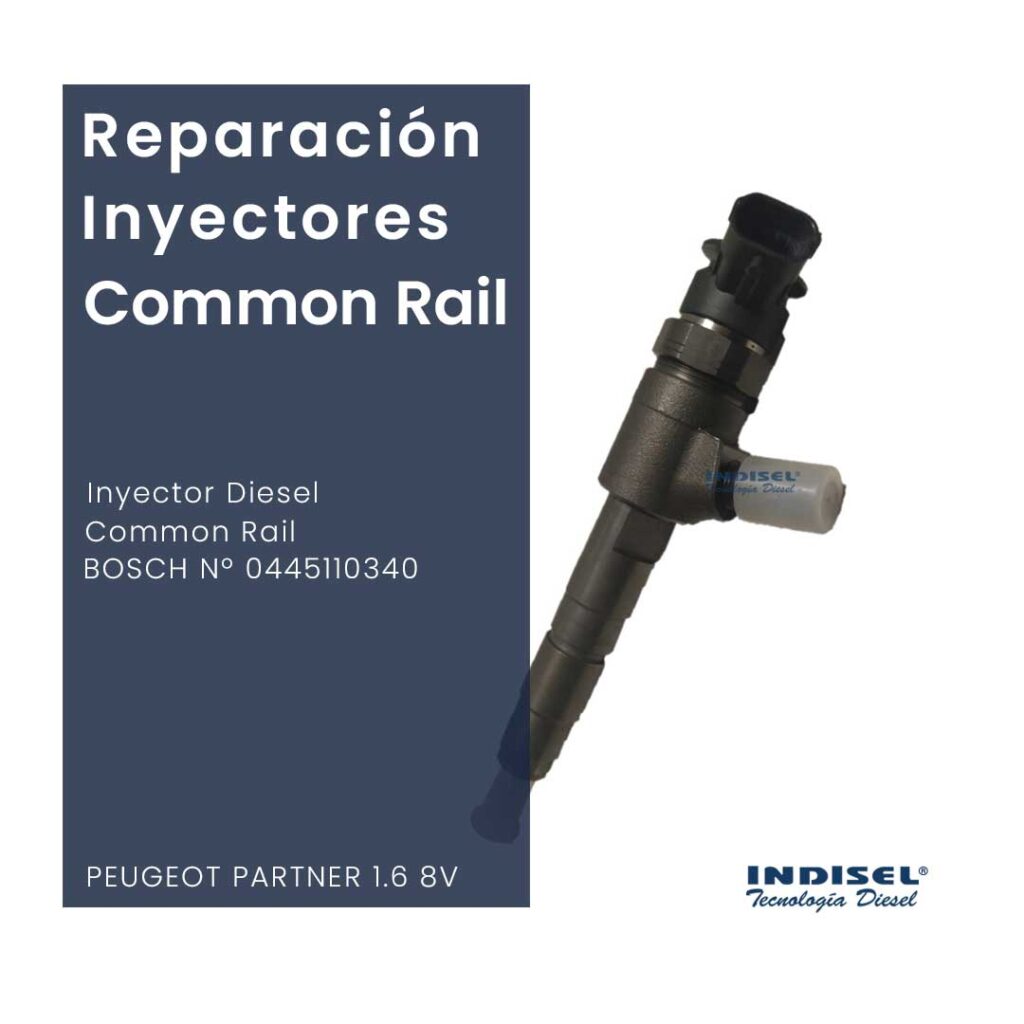 Reparación Inyectores Diesel Common Rail BOSCH Nº 0445110340 PEUGEOT PARTNER 1.6 8V