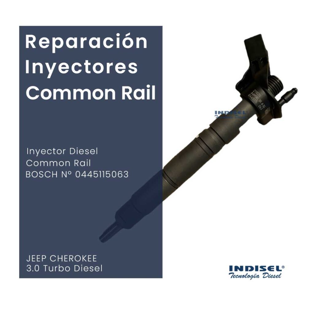 Reparaciones Inyectores Diesel Common Rail BOSCH Nº 0445115063 JEEP CHEROKEE 3.0 Turbo Diesel