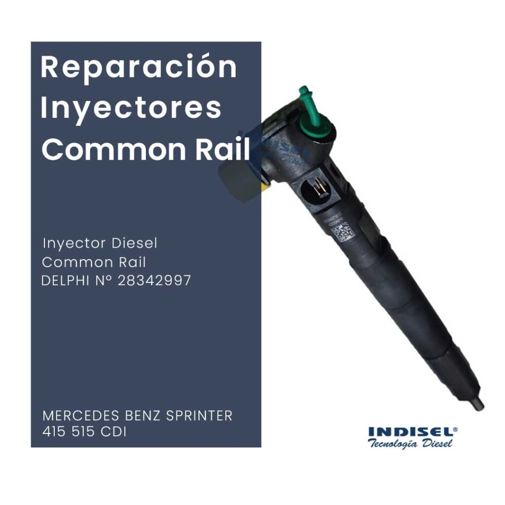Reparaciones Inyectores Diesel Common Rail DELPHI Nº 28342997 MERCEDES BENZ SPRINTER 415 515 CDI