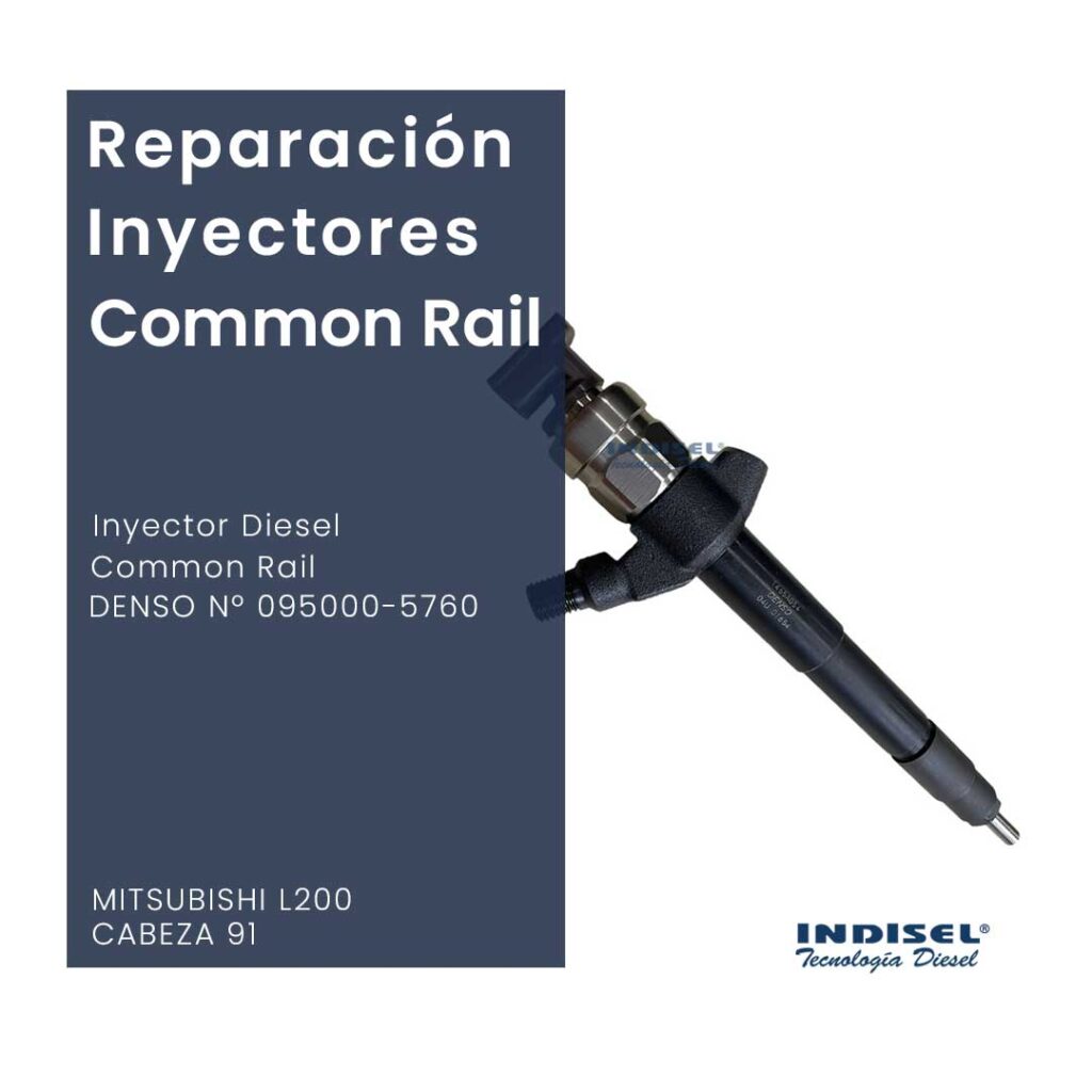 Reparaciones Inyectores Diesel Common Rail DENSO Nº 095000-5760 MITSUBISHI L200 CABEZA 91