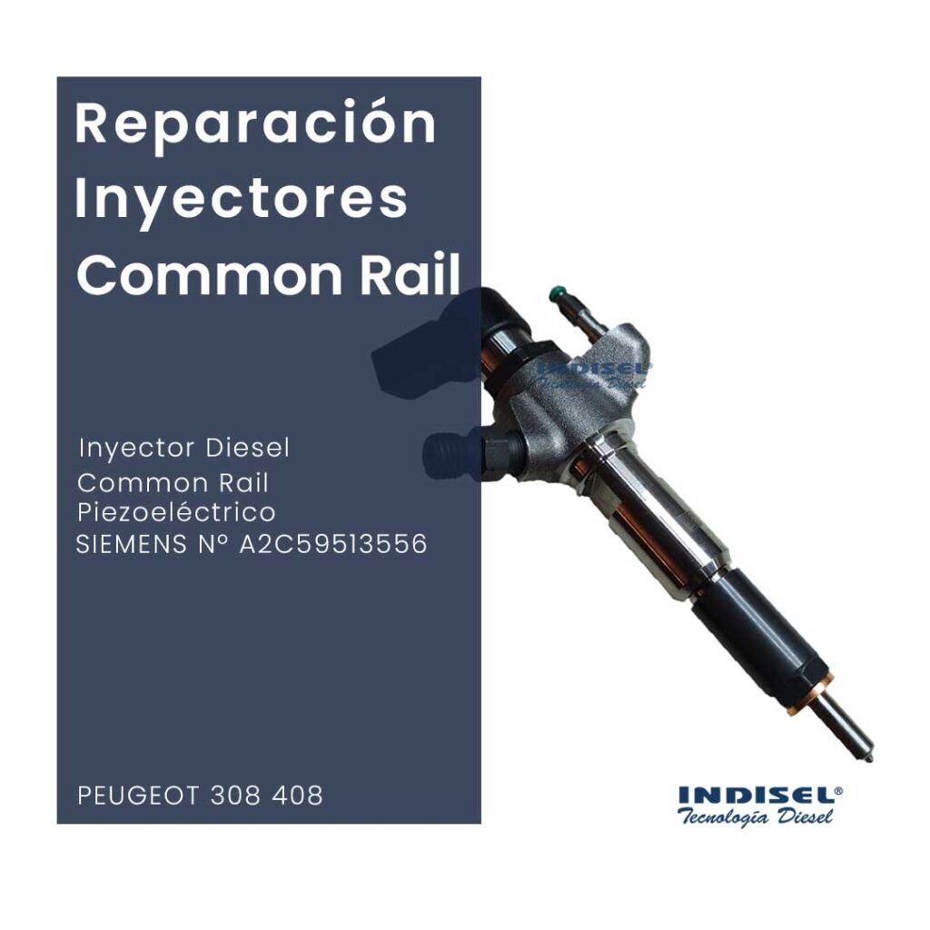 Reparaciones Inyectores Diesel Common Rail Piezoeléctrico SIEMENS Nº A2C59513556 PEUGEOT 308 408
