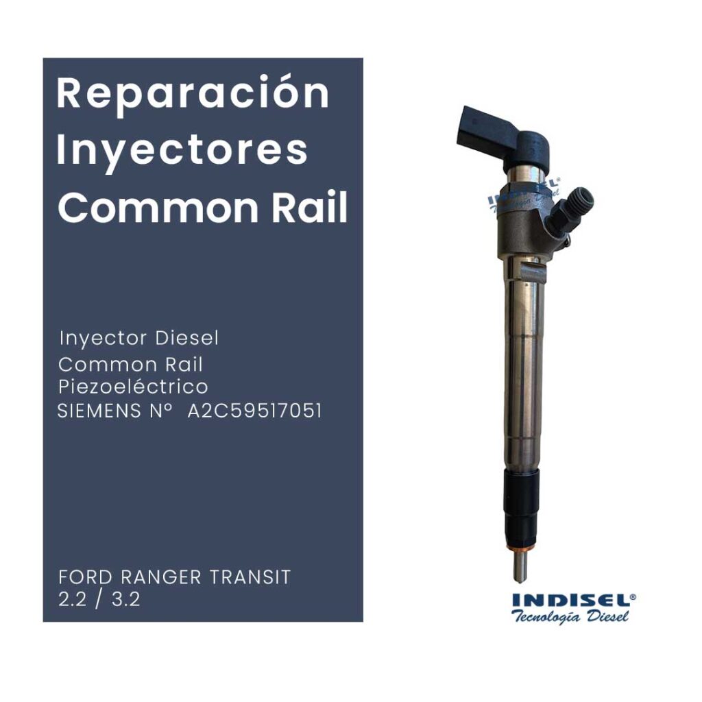 Reparaciones Inyectores Diesel Common Rail Piezoeléctrico SIEMENS Nº A2C59517051 FORD RANGER TRANSIT